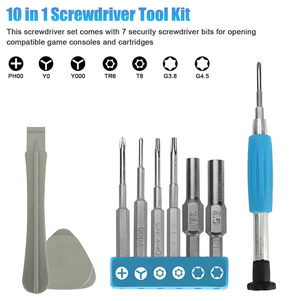 Professional Multi-Console Toolkit T6/T8 Torx + PH00 Phillips PS4/Xbox Console