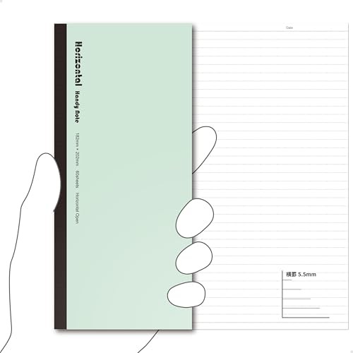 [Carry it like a smartphone] Horizontal notebook that opens flat to a B5 width.