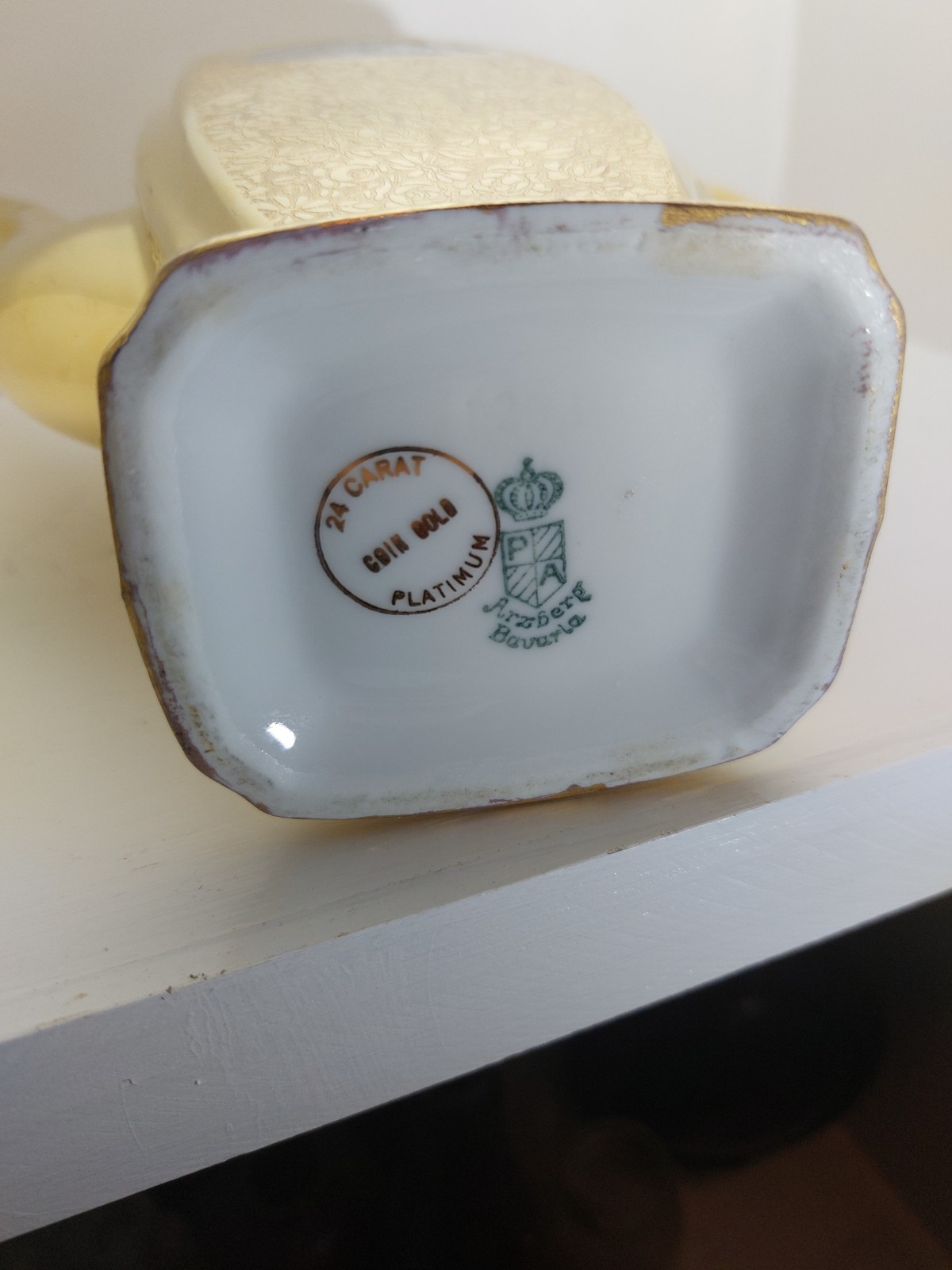 1920s Coffee Pot 24 Carat Gold & Platinum Arzberg Bavarla Germany