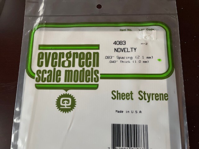 Evergreen Scale Model- Styrene Plastic Sheet -Various Types