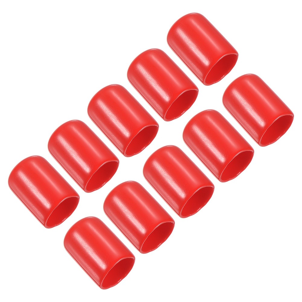 10Pcs 13mm Snooker Pool Tip Cover Billiard Cue Tip Protector Red
