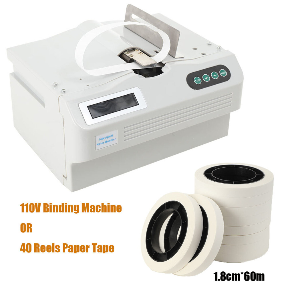 Automatic Small Banknote Binding Machine Strapping Bundling Machine / Paper Tape