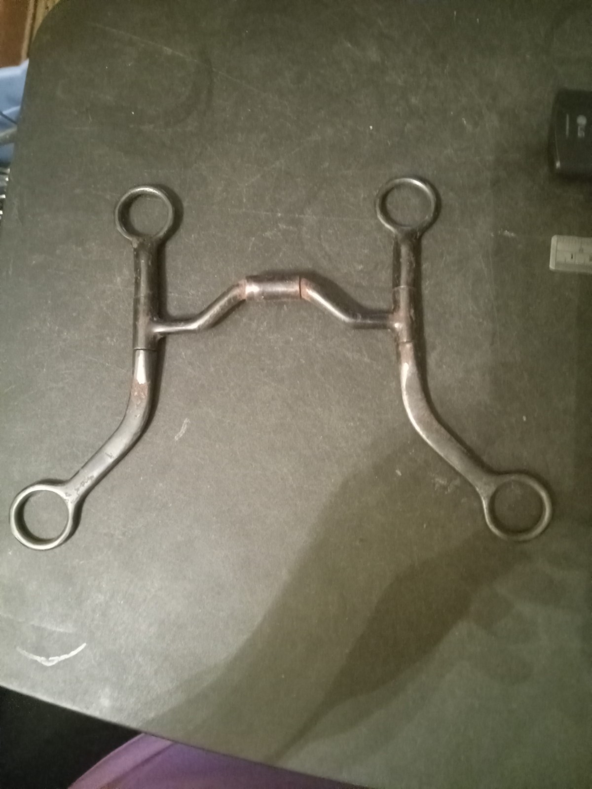 reining roping sweet iron bit 5 in comfort mouth barrel flat cheek