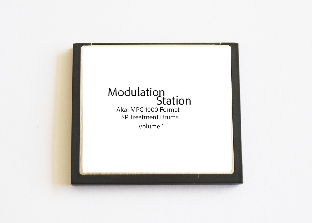 Akai MPC 1000 Format Compact Flash Drum Library SP 1200 Treated Drum Programs