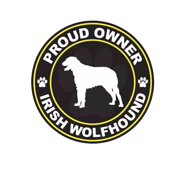 Proud Owner Irish Wolfhound Sticker Decal