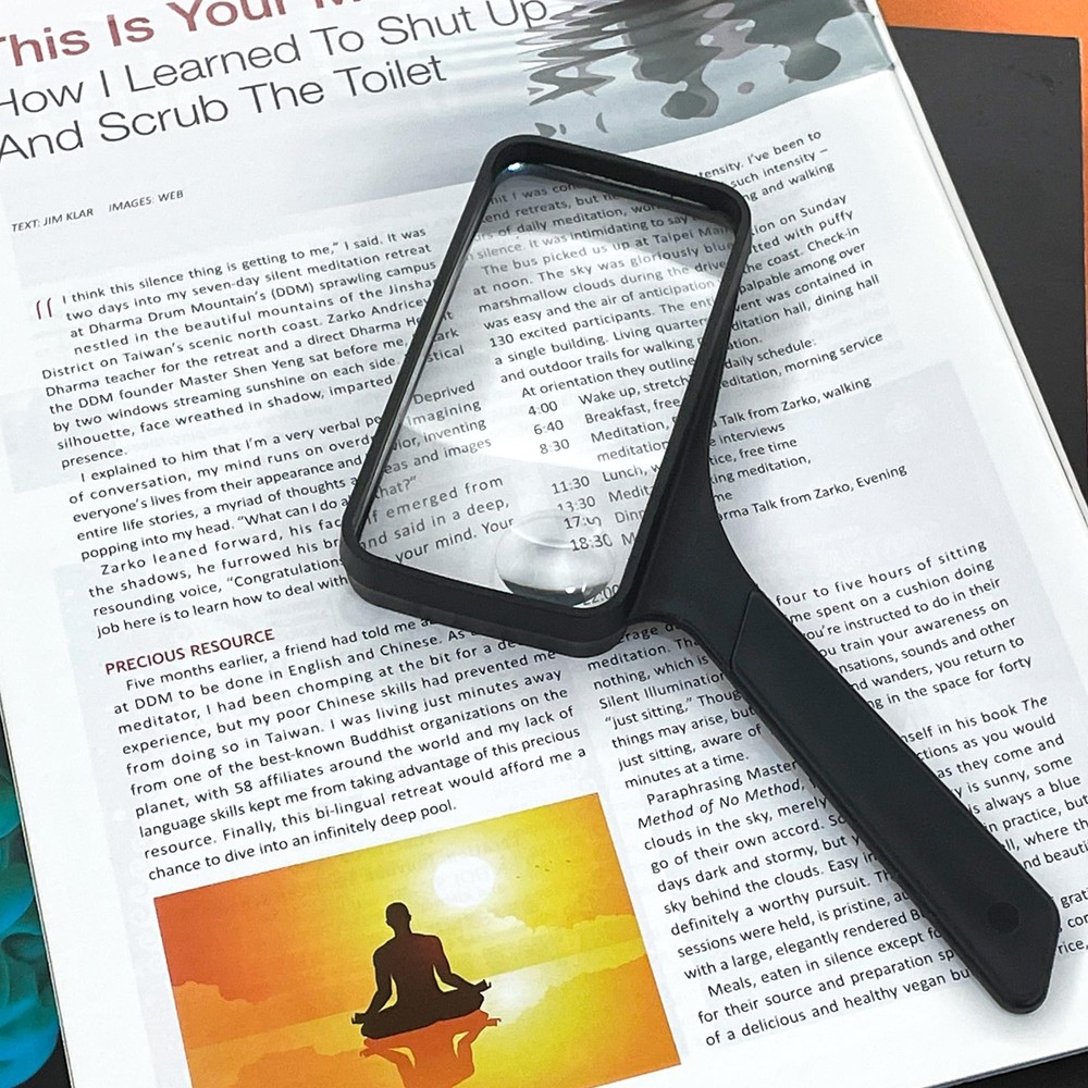 Rectangular Handheld Magnifying Glass for Reading Hobbies Repair Observation