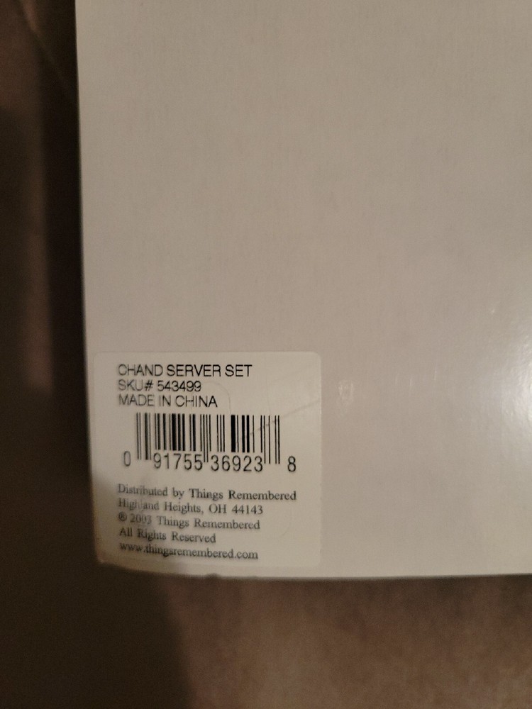 Vintage Things Remembered Silver Wedding Server Set