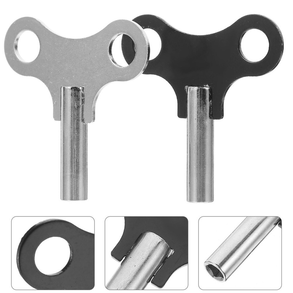 2 Pcs Practical Clock Keys Sturdy Winders Convenient Tools for Floor Clock