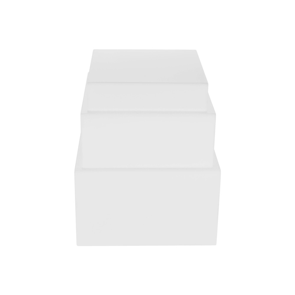 Acrylic Cube Dessert Table Display Nesting Riser with Hollow Bottoms 8"+9"+10"
