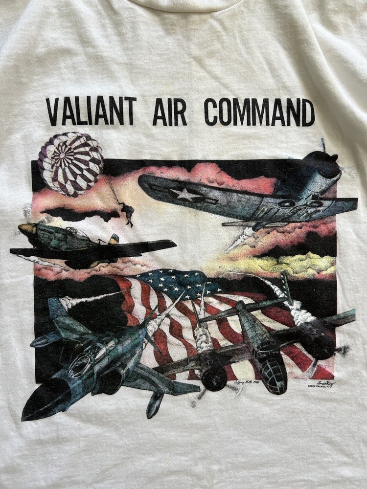 Valiant Air Command Jefferey Mitte 1990 Cocoa T Shirt M
