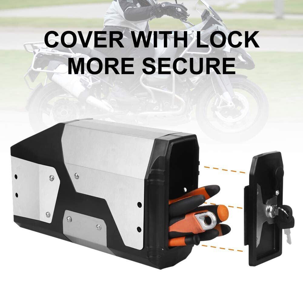 4.2L Motorcycle Tool Box Silver For BMW R1200GS LC Adventure R1250GS ADV F850GS
