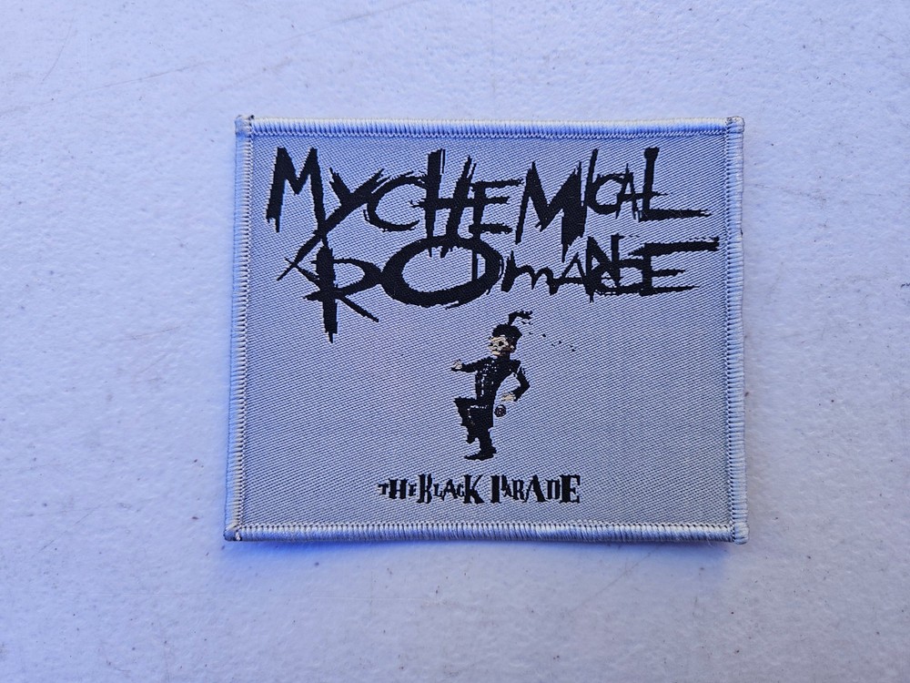 MY CHEMICAL ROMANCE, SEW ON GREY BORDER WOVEN PATCH