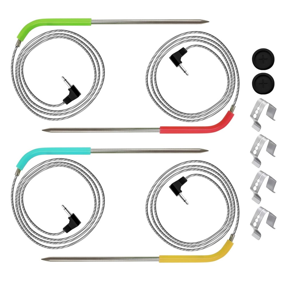 4-Pack Meat Temperature Probe Replacement Parts for Masterbuilt 710 Digital E...