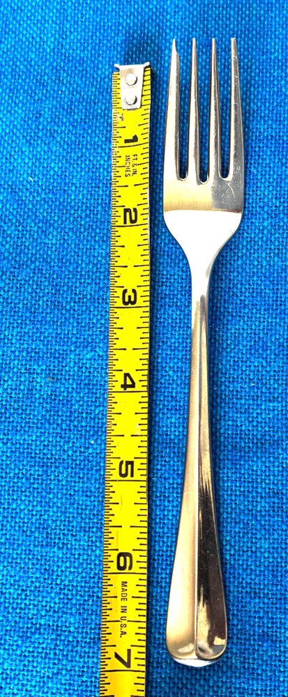 Gorham COLONIAL TIPT GLOSSY Salad Fork 7" Stainless Flatware 18/8 Design Studio