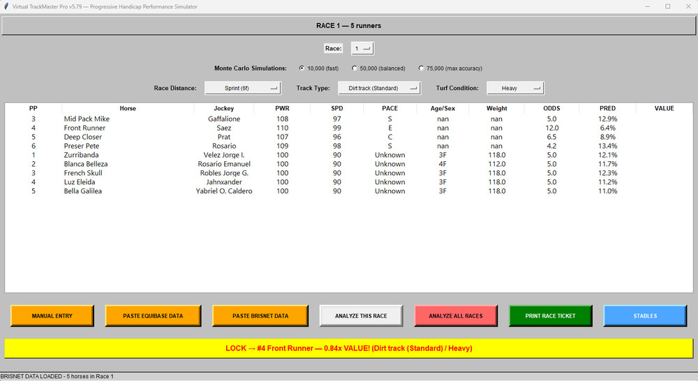TrackMaster Pro Horse Racing Handicapping Software Thoroughbred USB New