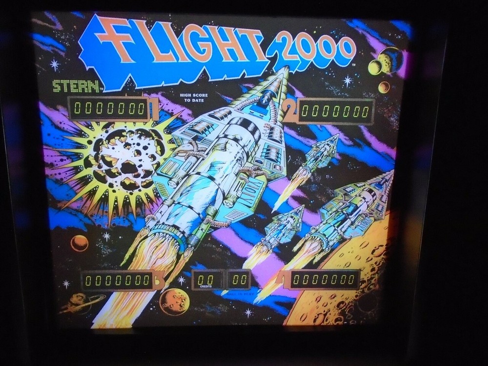 Stern Flight 2000 Pinball Head LED Display light box