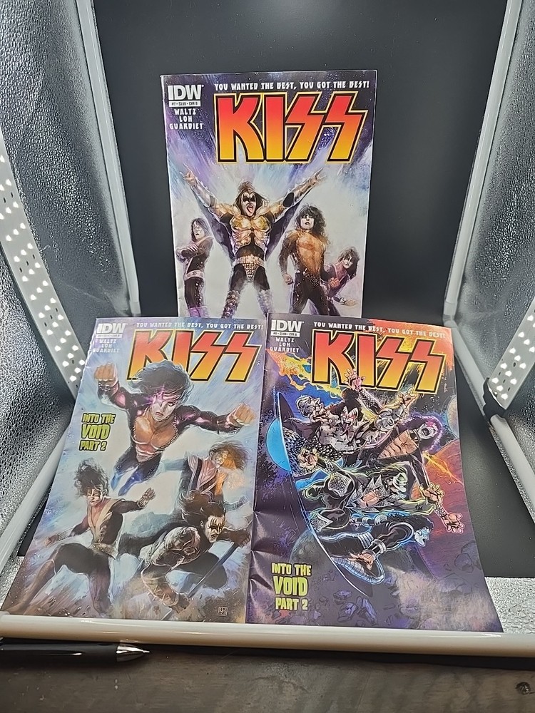KISS INTO THE VOID IDW COMICS  3 comic Lot