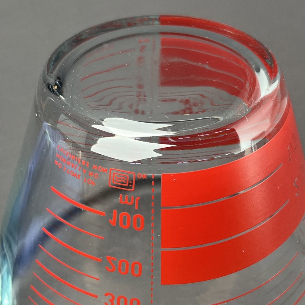 PYREX Measuring, 2 Cups, 16 oz, 500 mL, Red Reverse Read Inside
