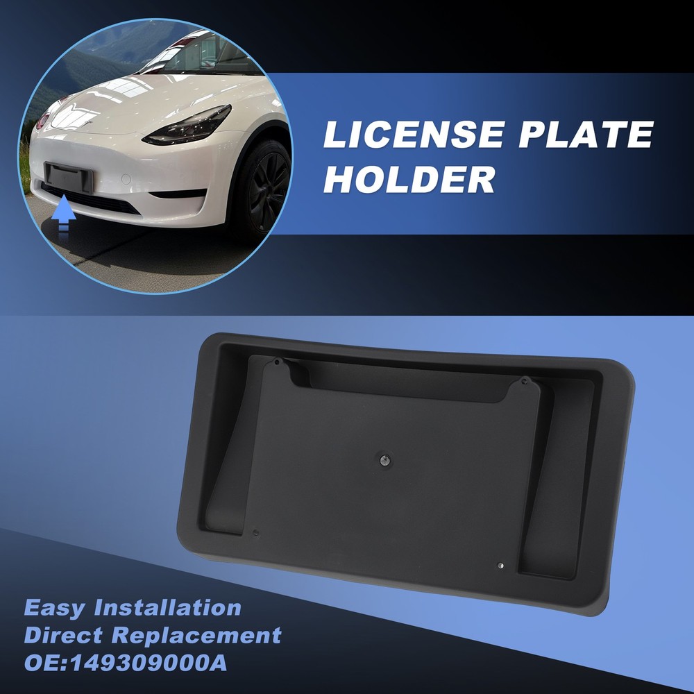 Front License Plate Mount Bracket Frame For Tesla Model Y 2020-2023 1493090-00-A