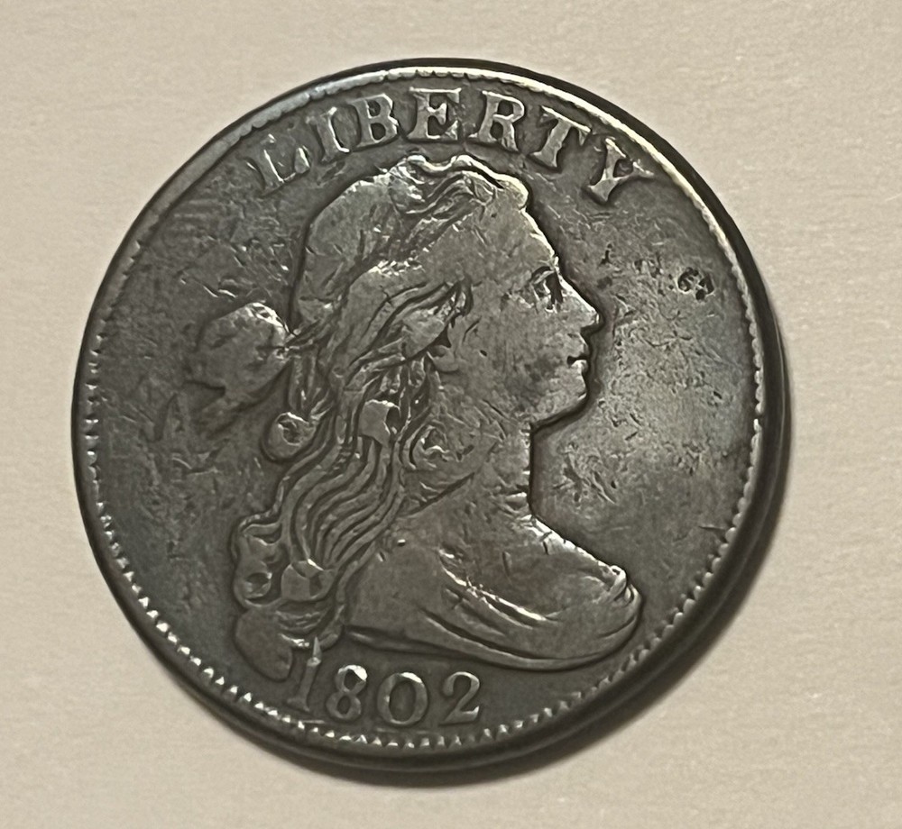 1802 Draped Bust Large cent , S-232, VF