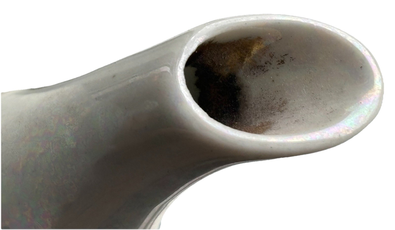 Vtg Limited Edition Saji White Iridescent Teapot Made in Japan Fancy China 5/402