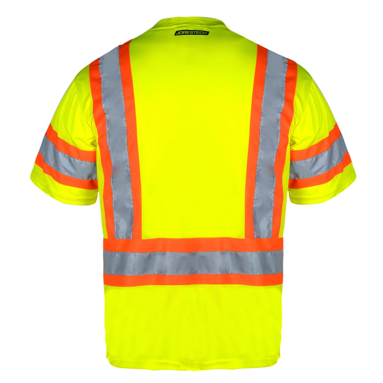 ANSI Class 3 Hi Vis Reflective Safety Shirt Short Sleeve