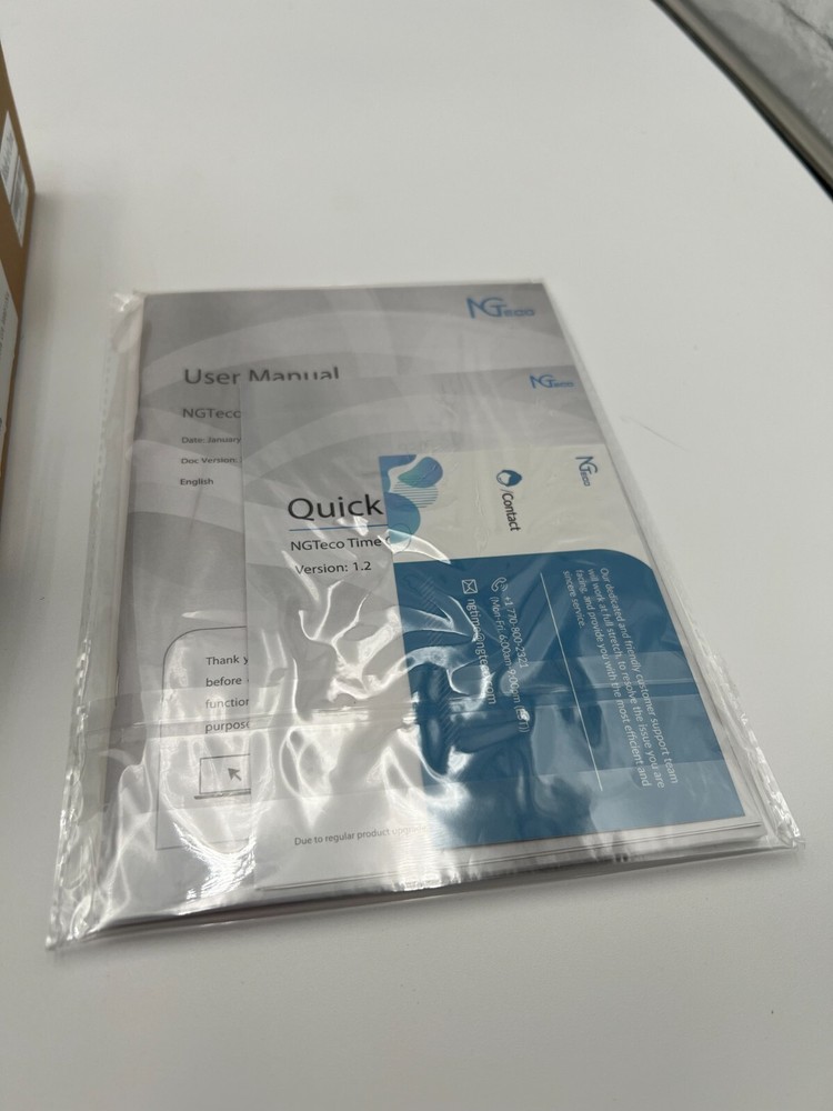 NGTECO - TIME CLOCK / FINGER PRINT / PIN PAD - W2