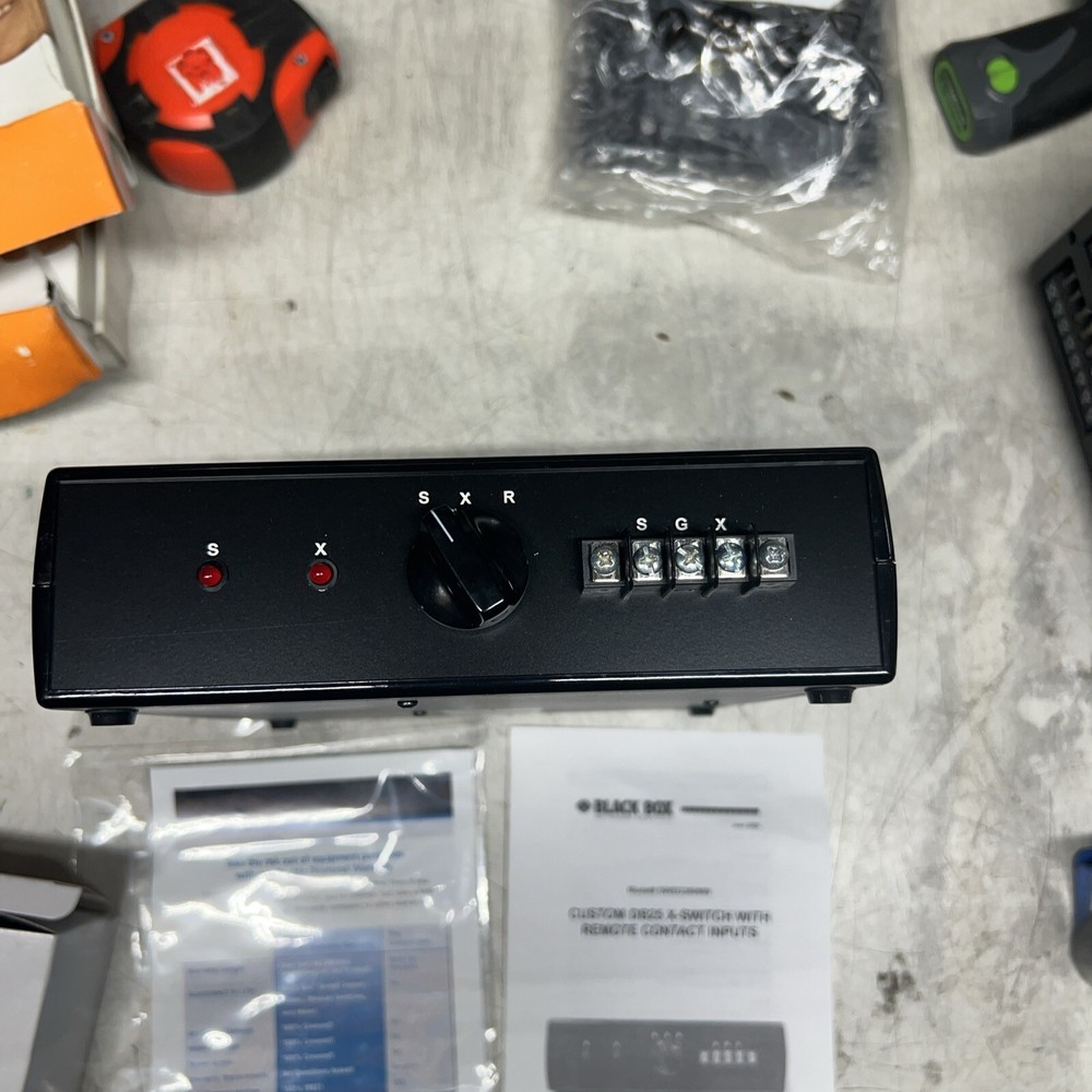 Black Box Custom DB25 X-Switch W Remote Contact Inputs Model#SWED360689