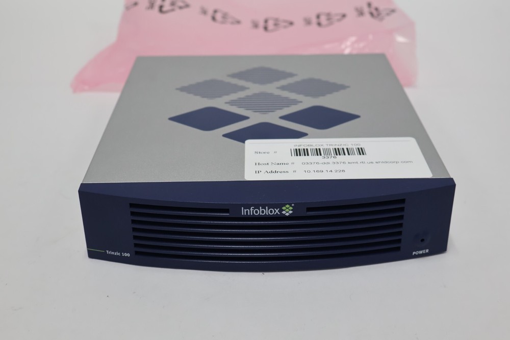 Infoblox TRINZIC TE-100-NS1GRID-AC - Network Security Appliance w/ Power Adapter