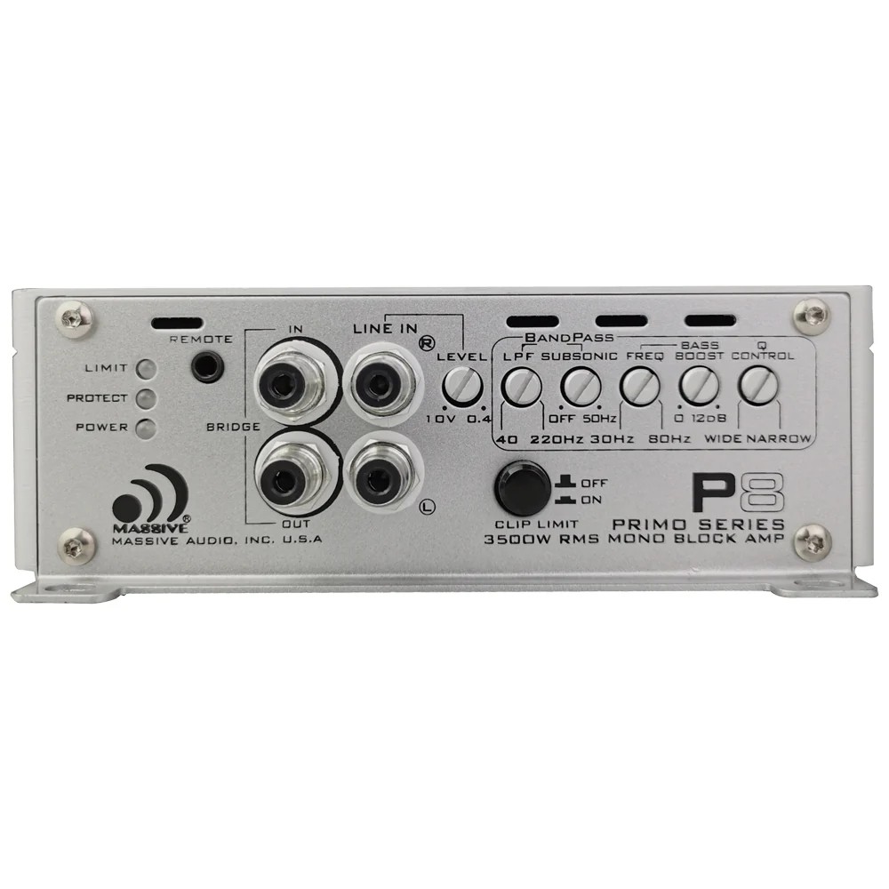Massive Audio P8 Class D Primo Series Monoblock Car Amplifier