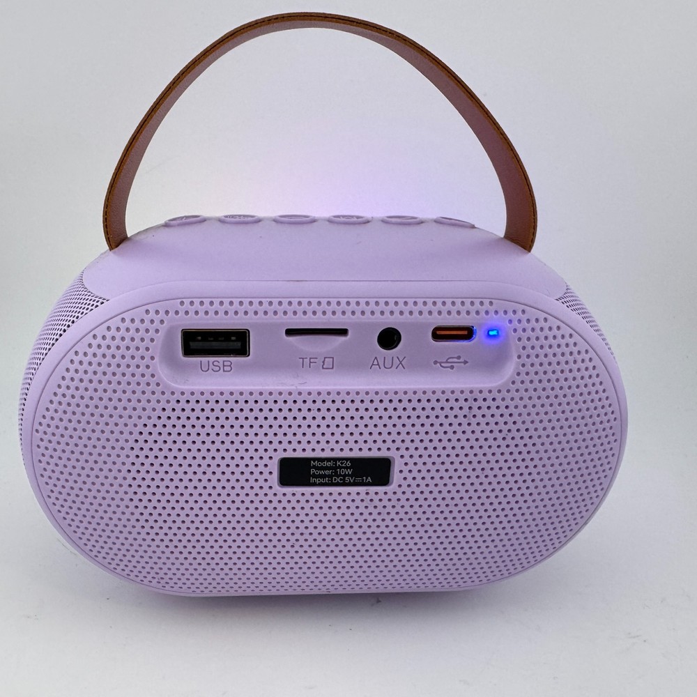 Portable Mini Karaoke Machine w/ Wireless Microphone Bluetooth Speaker