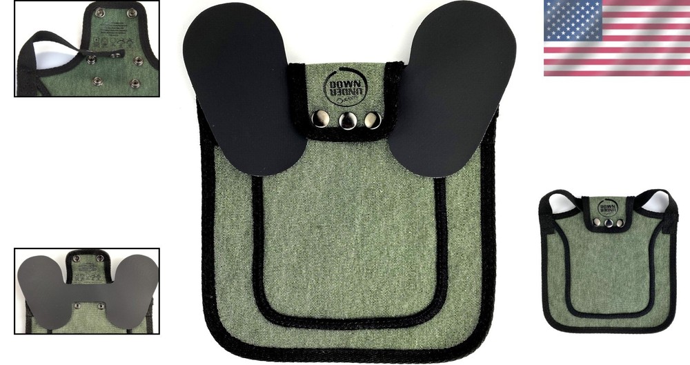 Protective Chicken Saddle with Adjustable Straps for Medium-Large Hens, Green