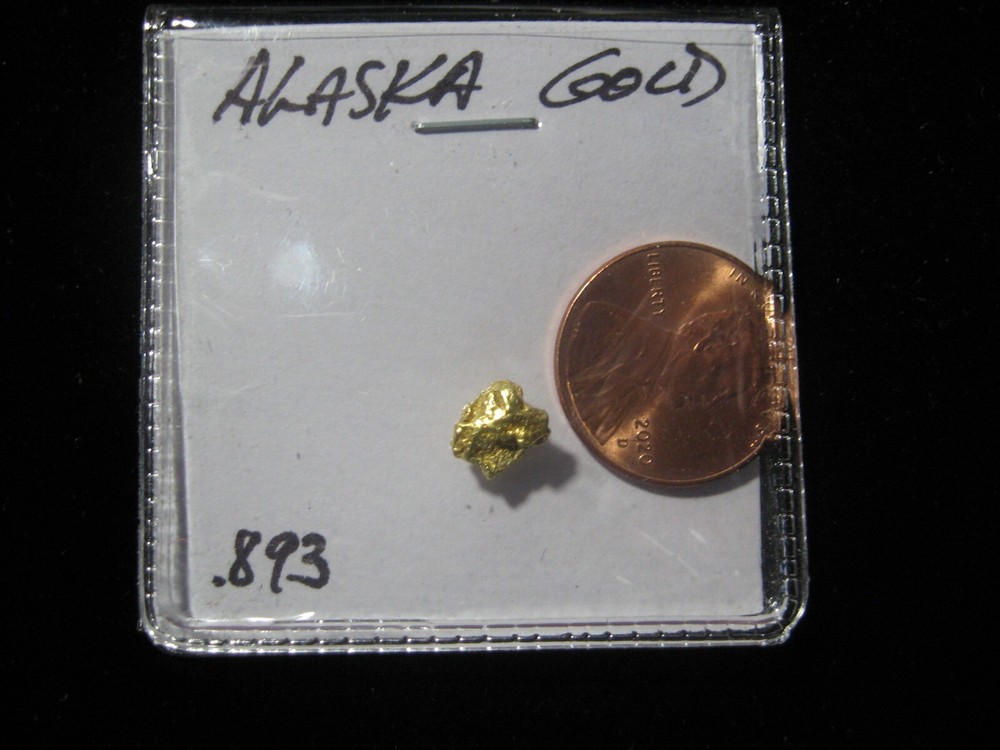 ALASKA GOLD NUGGET .893 GRAM