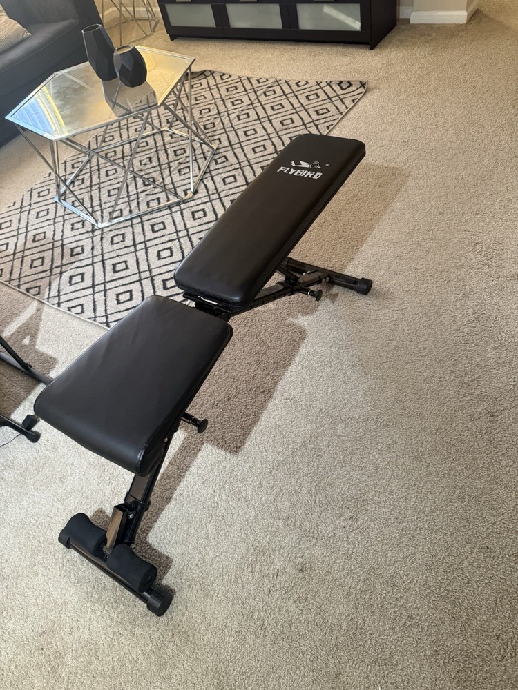 FLYBIRD Adjustable Weight Bench – Foldable Strength Training Bench