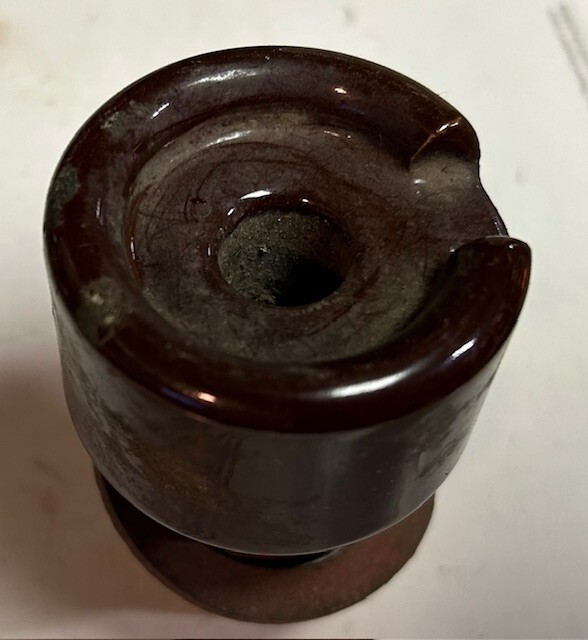 Porcelain Insulator 12015 - No chips or cracks.