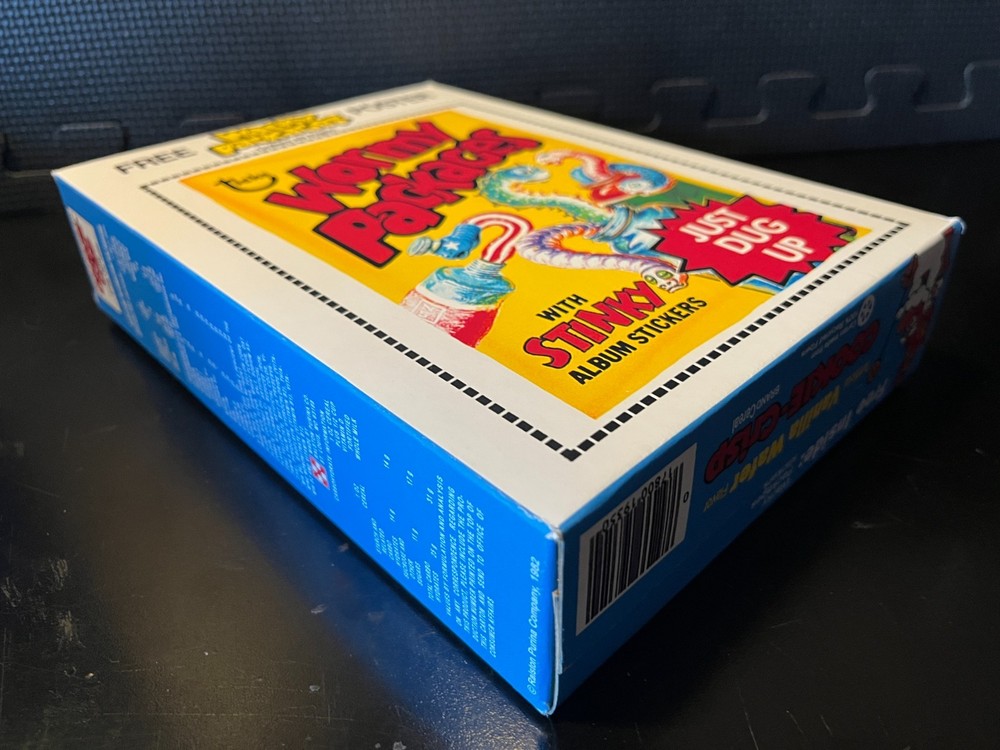 1982 Cookie Crisp (Wormy Packages on back) - Empty custom design display box