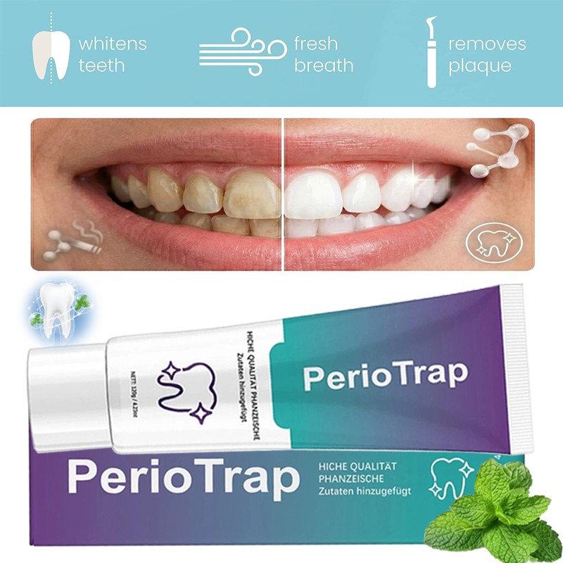 1-5PCS PerioTrap Mint Flavor Gum Toothpaste Cleaning Toothpaste Sensitive Teeth