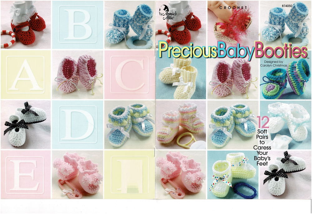 PRECIOUS BABY BOOTIES CROCHET LEAFLET