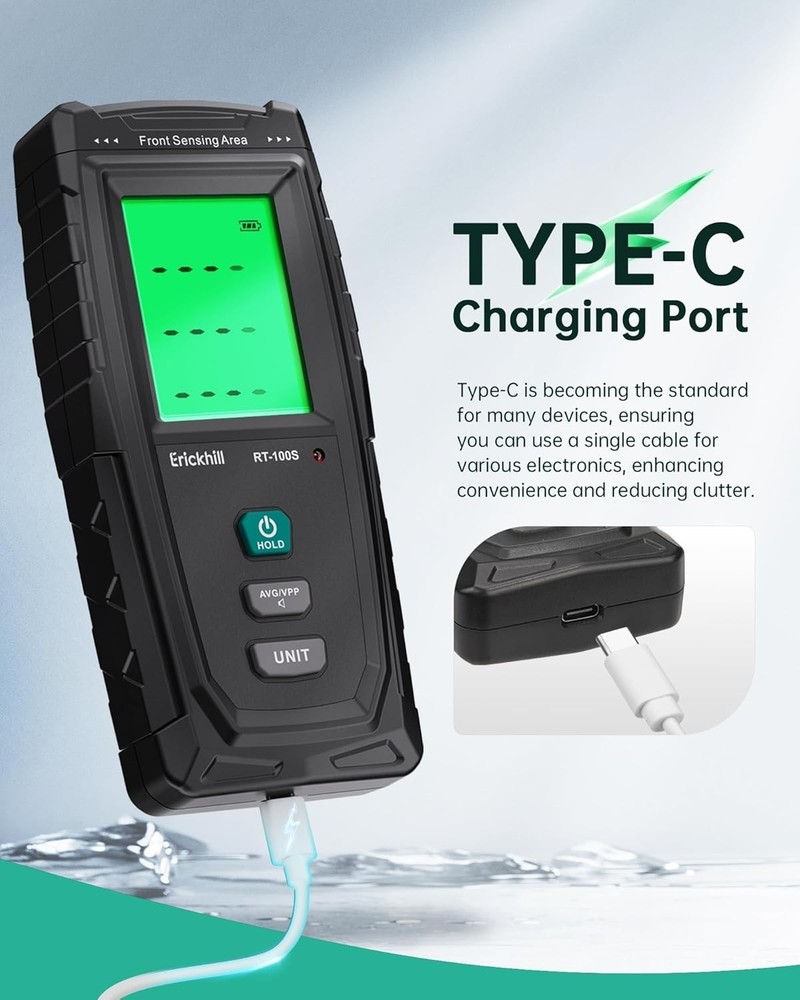 Advanced EMF Reader with Color-Coded Alerts & Quick Measurement for All Spaces