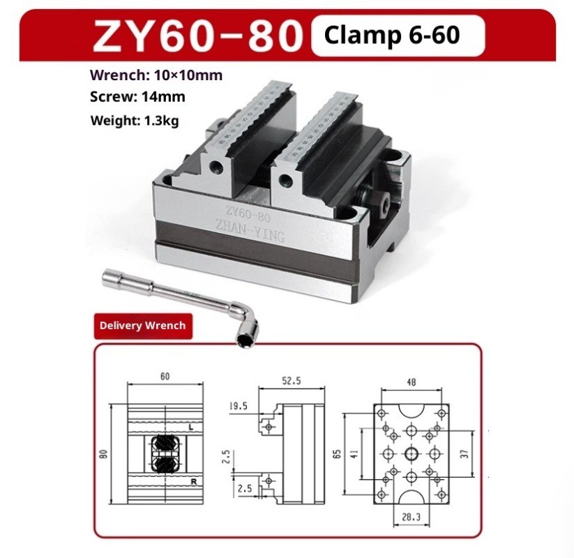 Precision Self-Centering Vise for Four-Axis and Five-Axis CNC Machining