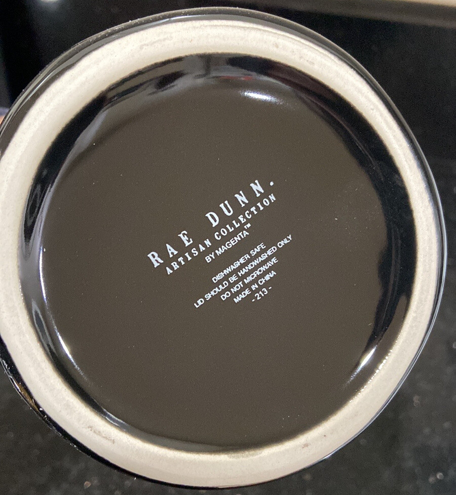 RAE DUNN Witch Please Figural Black Canister