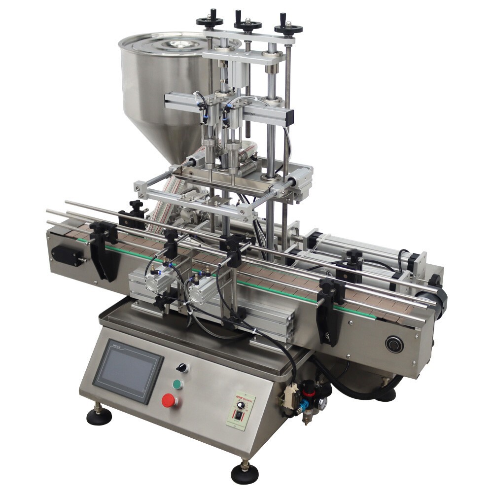 New Double Head 110V Desktop Fully Automatic Paste Filling Machine 100-1000ml