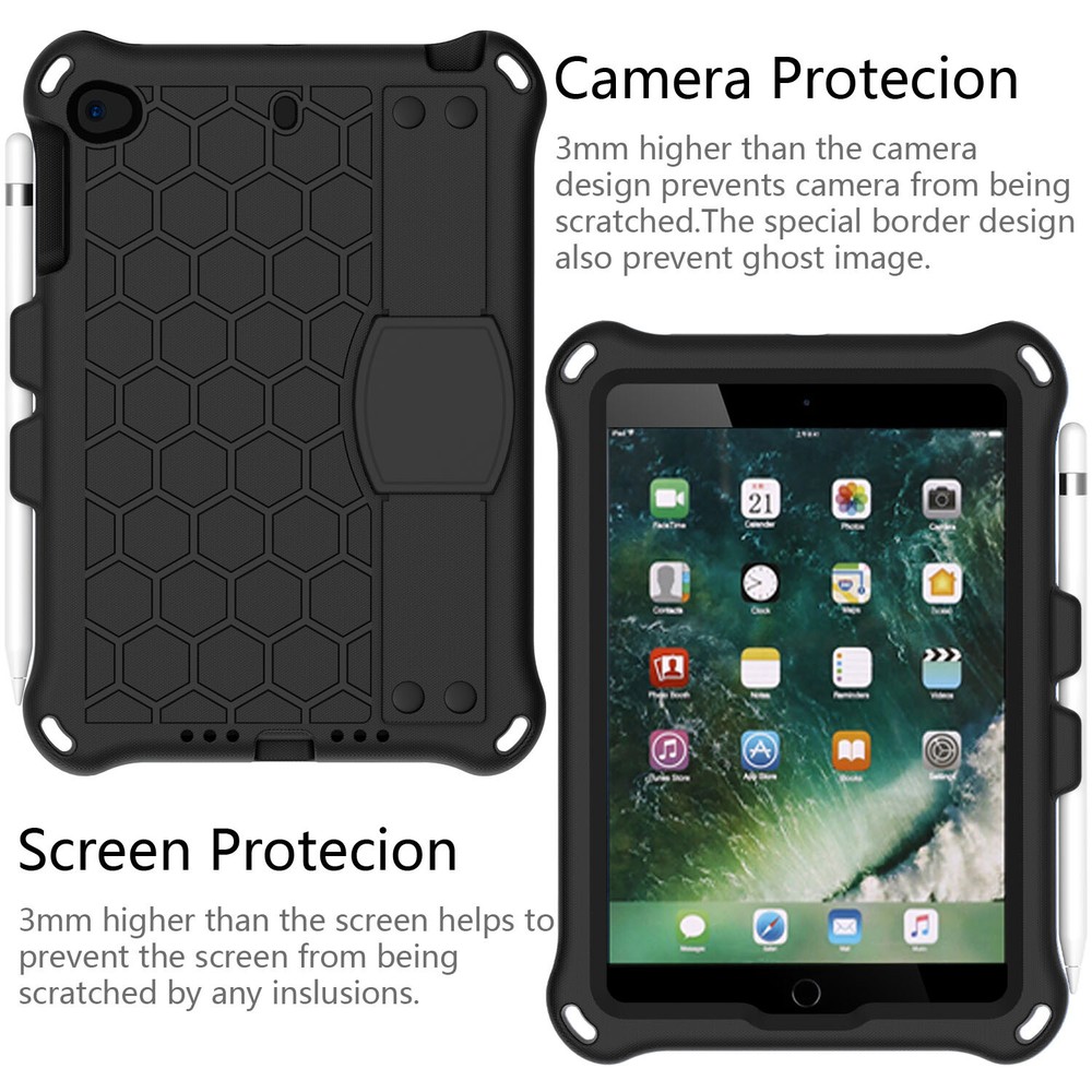 For iPad 5th 6th 7th 8th 9th 10th 11th Gen A16 Shockproof Case W/Shoulder Strap