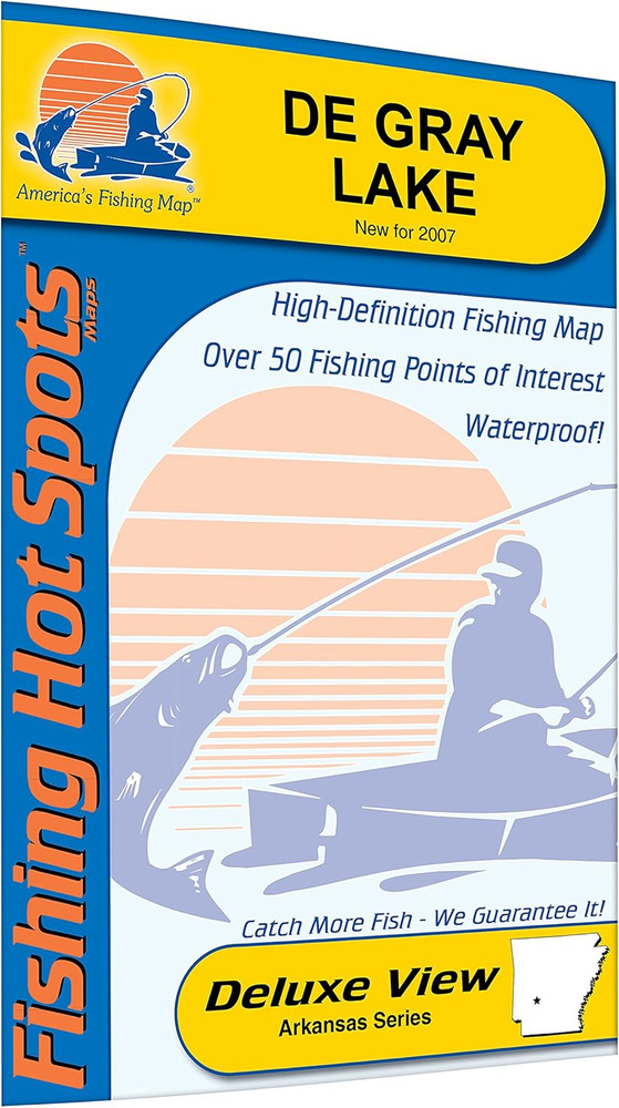 Degray Lake Fishing Map