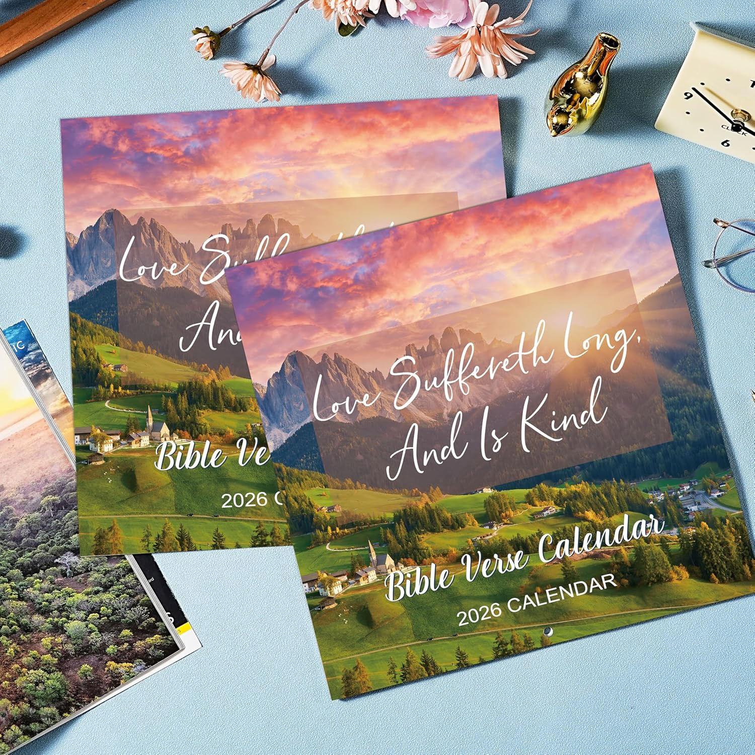 2026 Calendar - Bible Verse Wall Calendar 2026, Jan 2026 - Dec 2026, 12" x 24" (