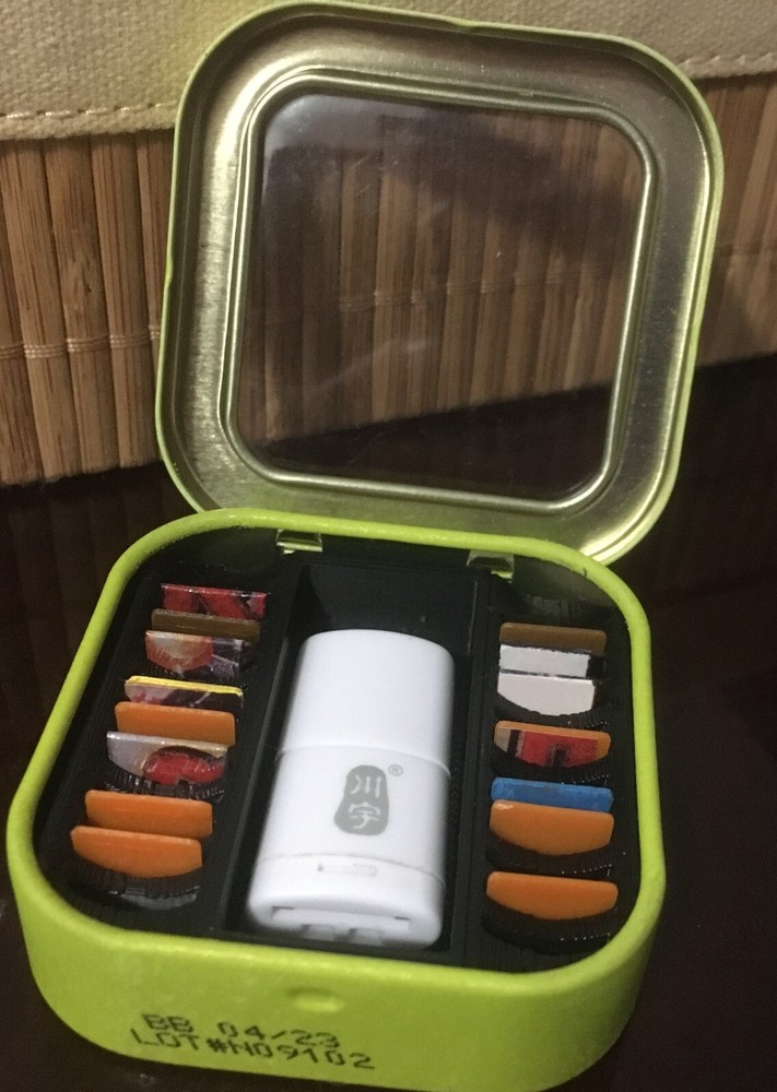 Mint Tin Micro SD Card & USB Adapter Holder Tin Included