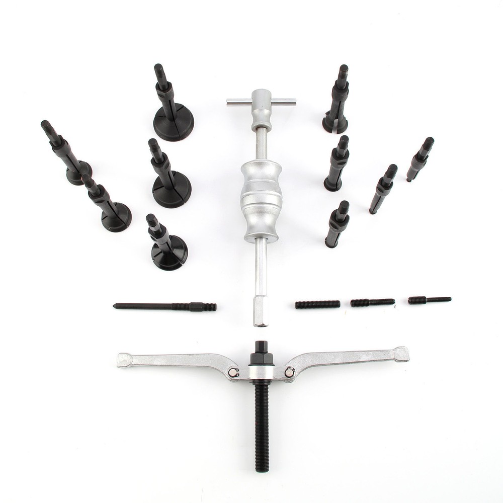 Pro 16pc Blind Hole Pilot Bearing Puller Internal Extractor Remover Slide Hammer