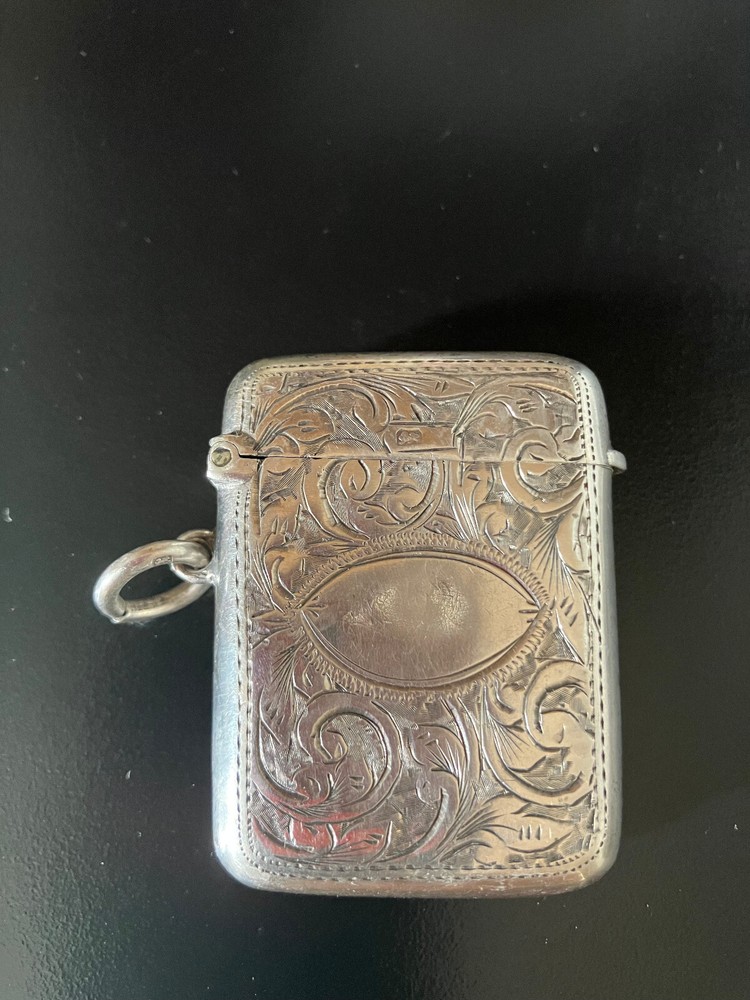 Beautiful Antique Silver Matchbox