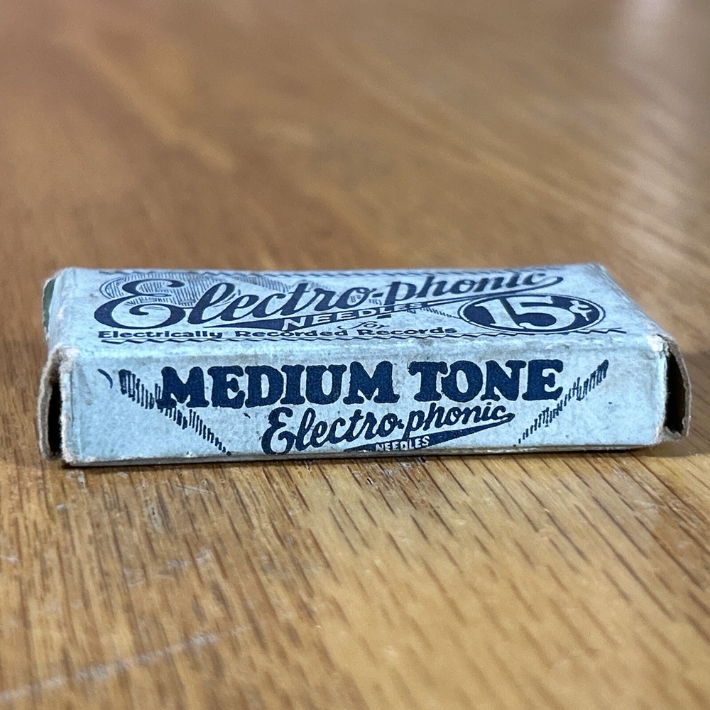 Antique Electro-phonic Phonograph Needle Package Original Medium Tone