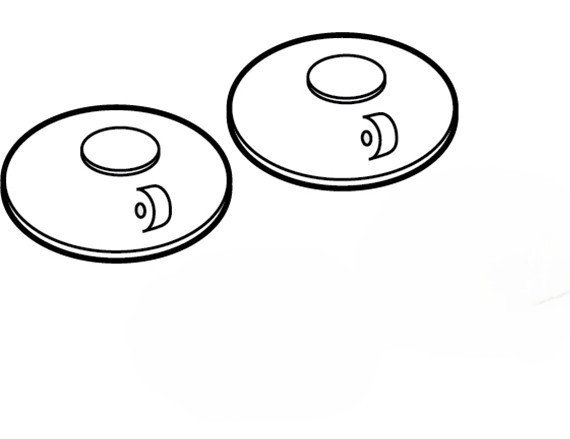 2-Pack Suction Cups+Quick Release Bar for Valentine One V1 Gen1/2 Radar Detector